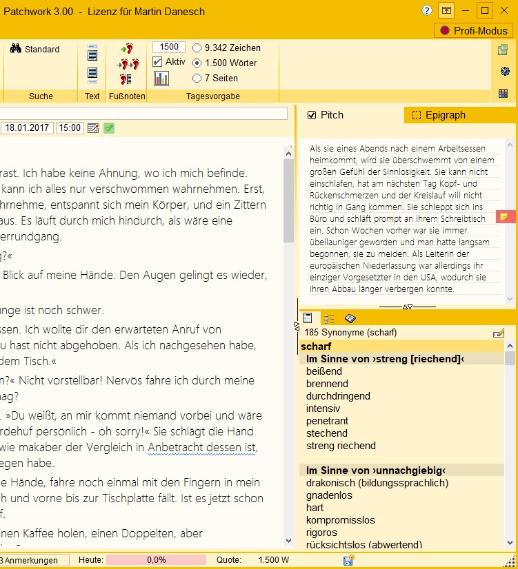 Schreiben Autorenprogramm Patchwork