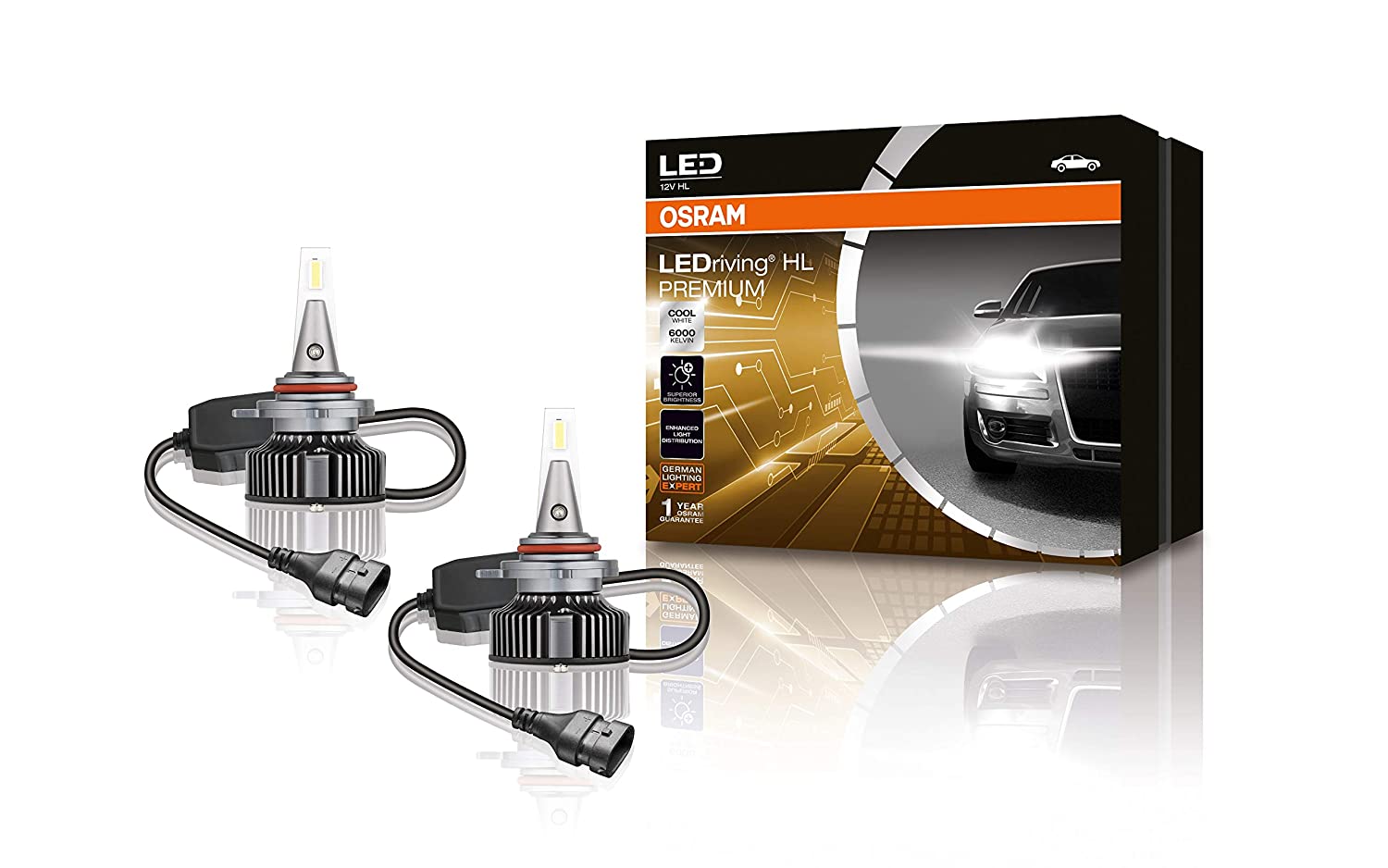 Osram LED Head Lamp Bulb HB3/HB4 49005/6CW with integrated driver 25