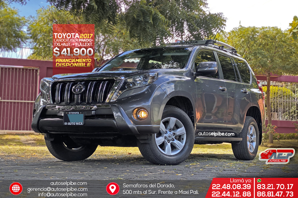 TOYOTA+PRADO+2017+FULLEX AUTOS EL PIBE Carros usados en Nicaragua