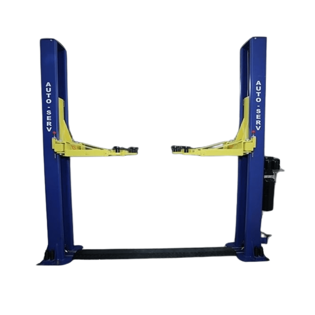 Base Floor Double Cylinder Hydraulic 2 Post Lift Samvit Garage Equipments