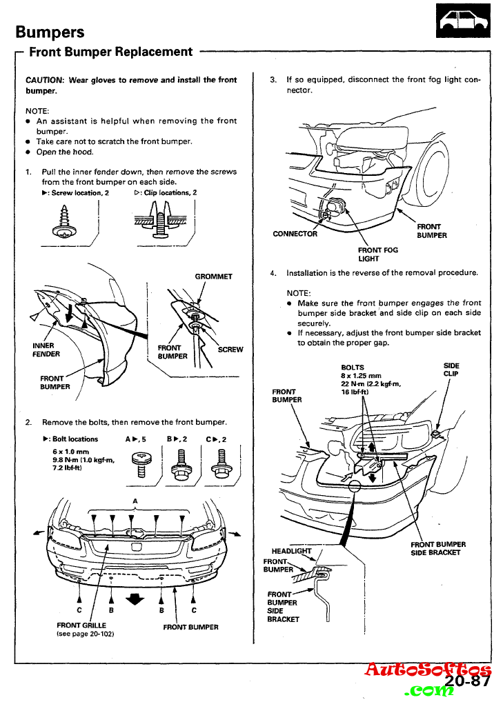 HONDA CIVIC SERVICE REPAIR MANUAL PDF 95-97