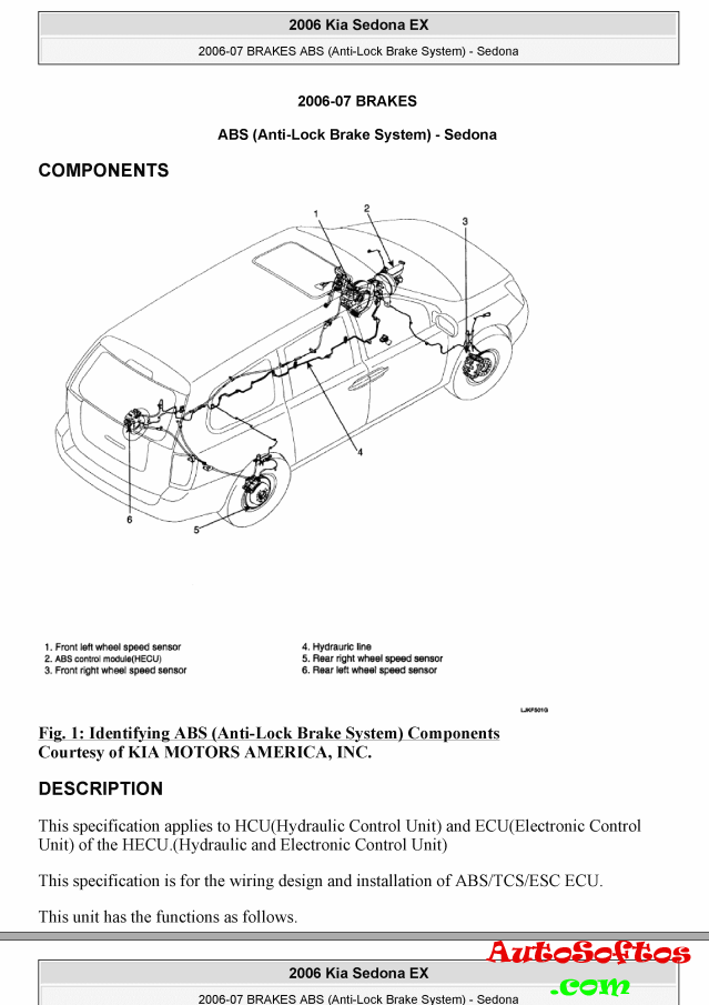 KIA Sedona Owner's and Service Manuals Online & Download PDF