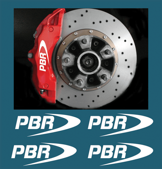 PBR BRAKE CALIPER STICKERS Auto Tattoo Grafix