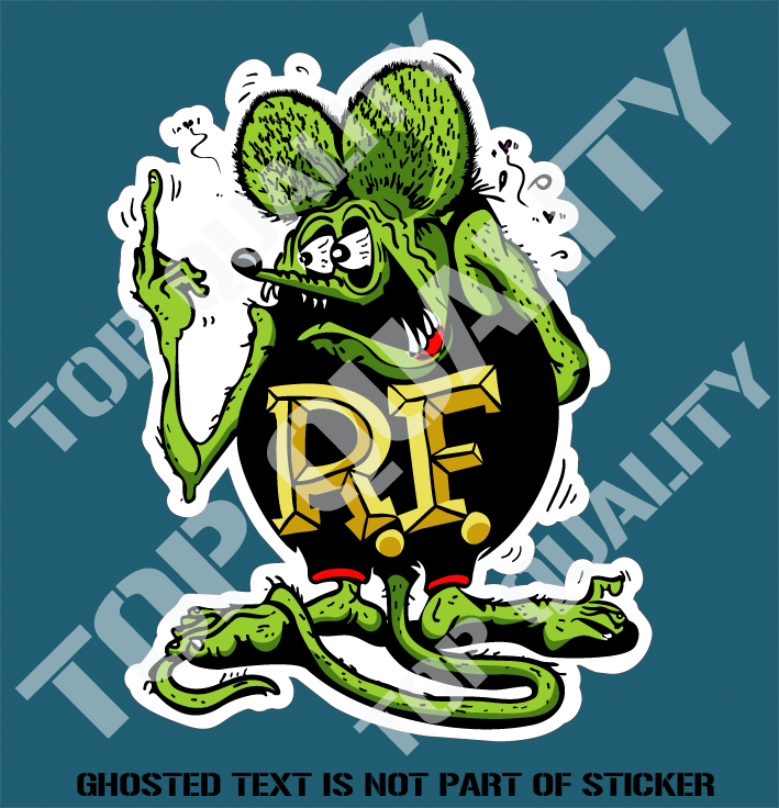 RAT FINK DECAL STICKER Auto Tattoo Grafix