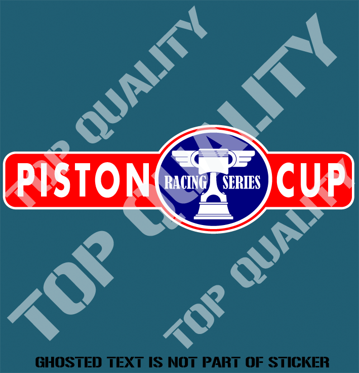 CARS PISTON CUP DECAL STICKER Auto Tattoo Grafix