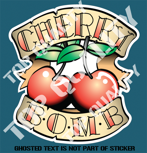 CHERRY BOMB DECAL STICKER Auto Tattoo Grafix