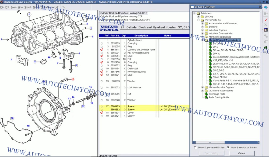 AUTOTECH4YOU VOLVO Penta EPC Parts Catalog Marine & Industrial Engines