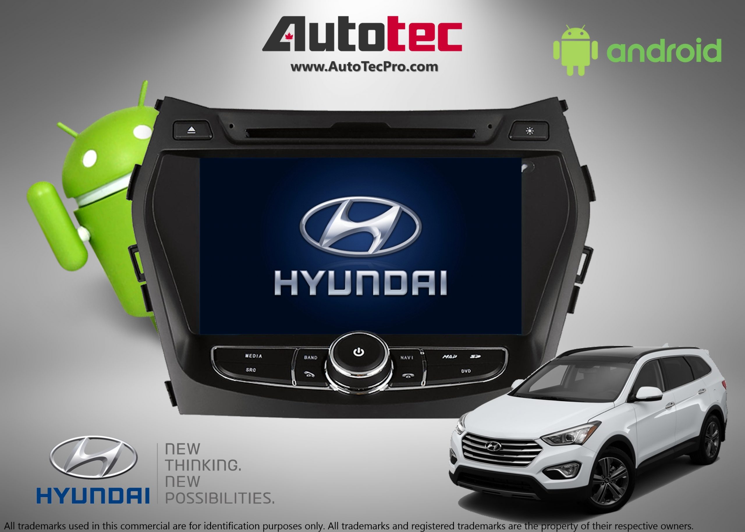Hyundai Santa Fe / IX45 (2013 2018) OEM FIT HD TouchScreen Android