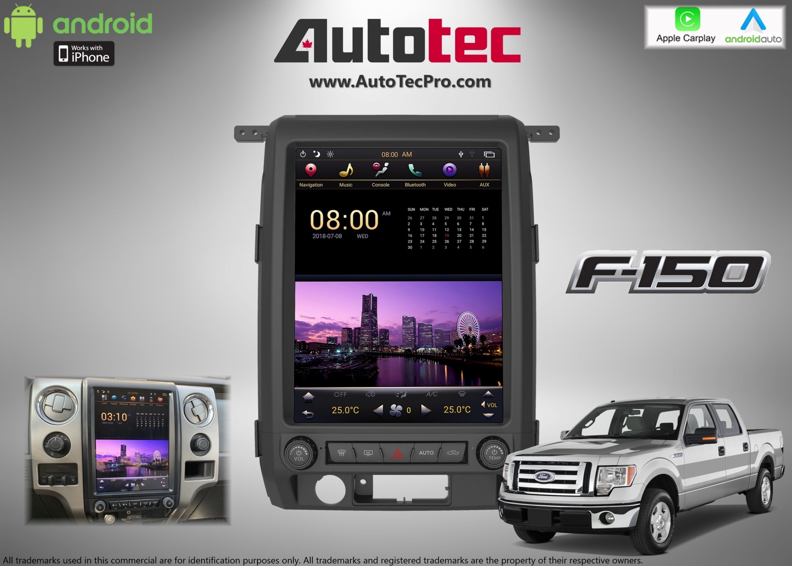 Ford F150 (2009 2014) 12.1″ PX6 IPS HD TouchScreen Android