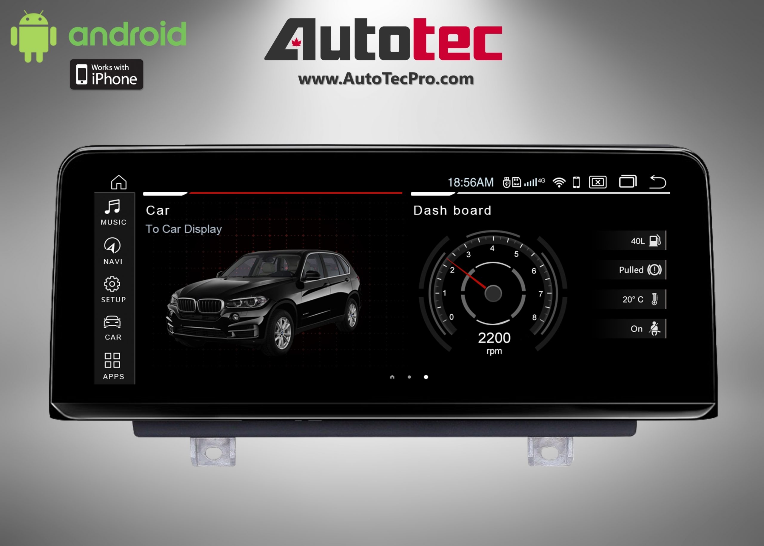 BMW 3 Series (2012 2018) F30 / F31 / F34 / F35 OEM FIT 10.25″ HD