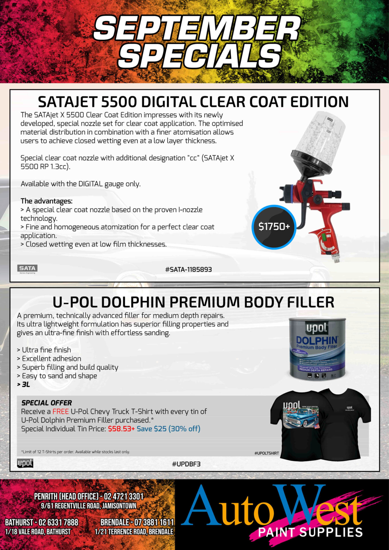 Specials and Sale Items Auto West Paint Supplies