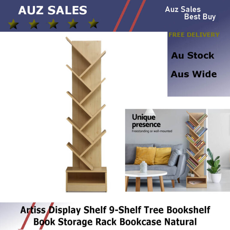 Artiss Display Shelf 9Shelf Tree Bookshelf Book Storage Rack Bookcase
