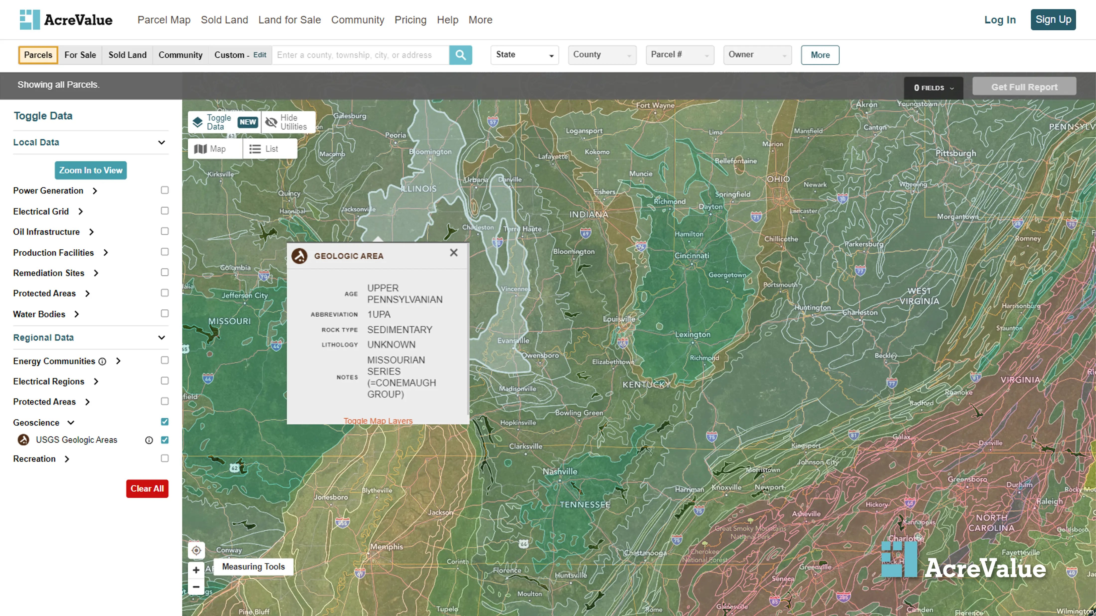 Discover the New Geology Layer on AcreValue AcreValue