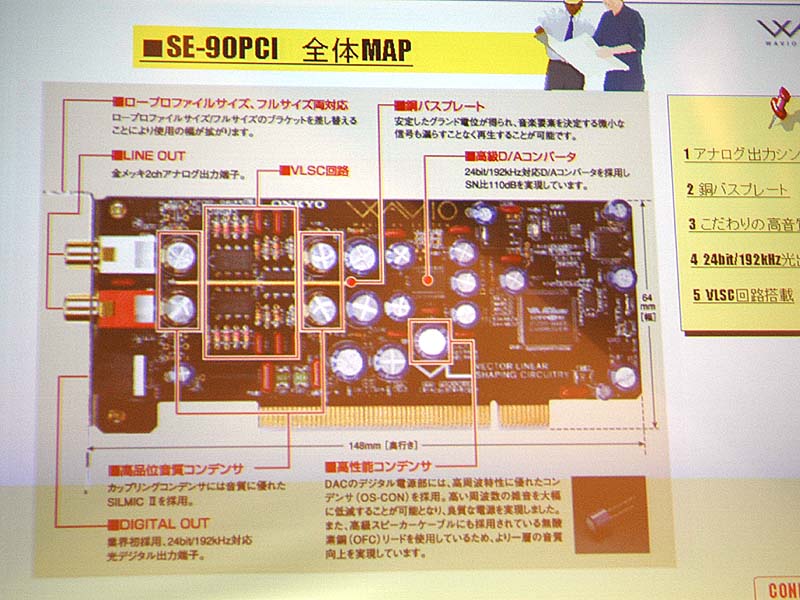 オンキヨー、24bit/192kHz出力対応のサウンドカード