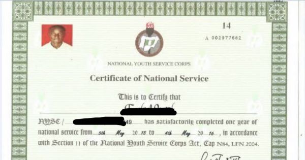 There is no military conscription in nigeria, but since 1973 graduates of universities and later polytechnics have been required to take part in the national youth service corps program for one year. Nysc Certificate Issuance