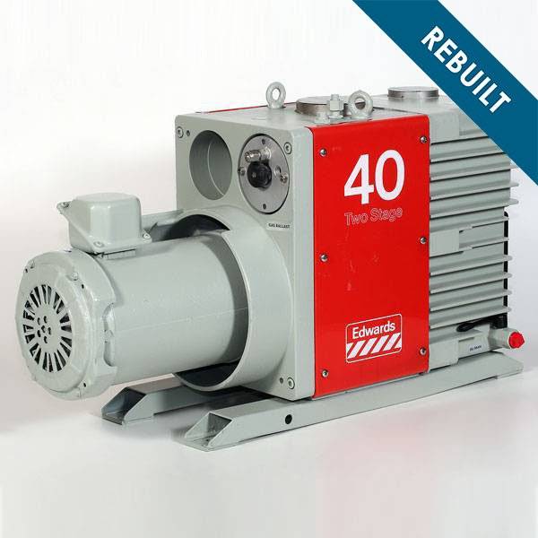 Edwards Vacuum Pump E2M40 29.7 cfm REBUILT w/ 1 Year Warranty AVAC
