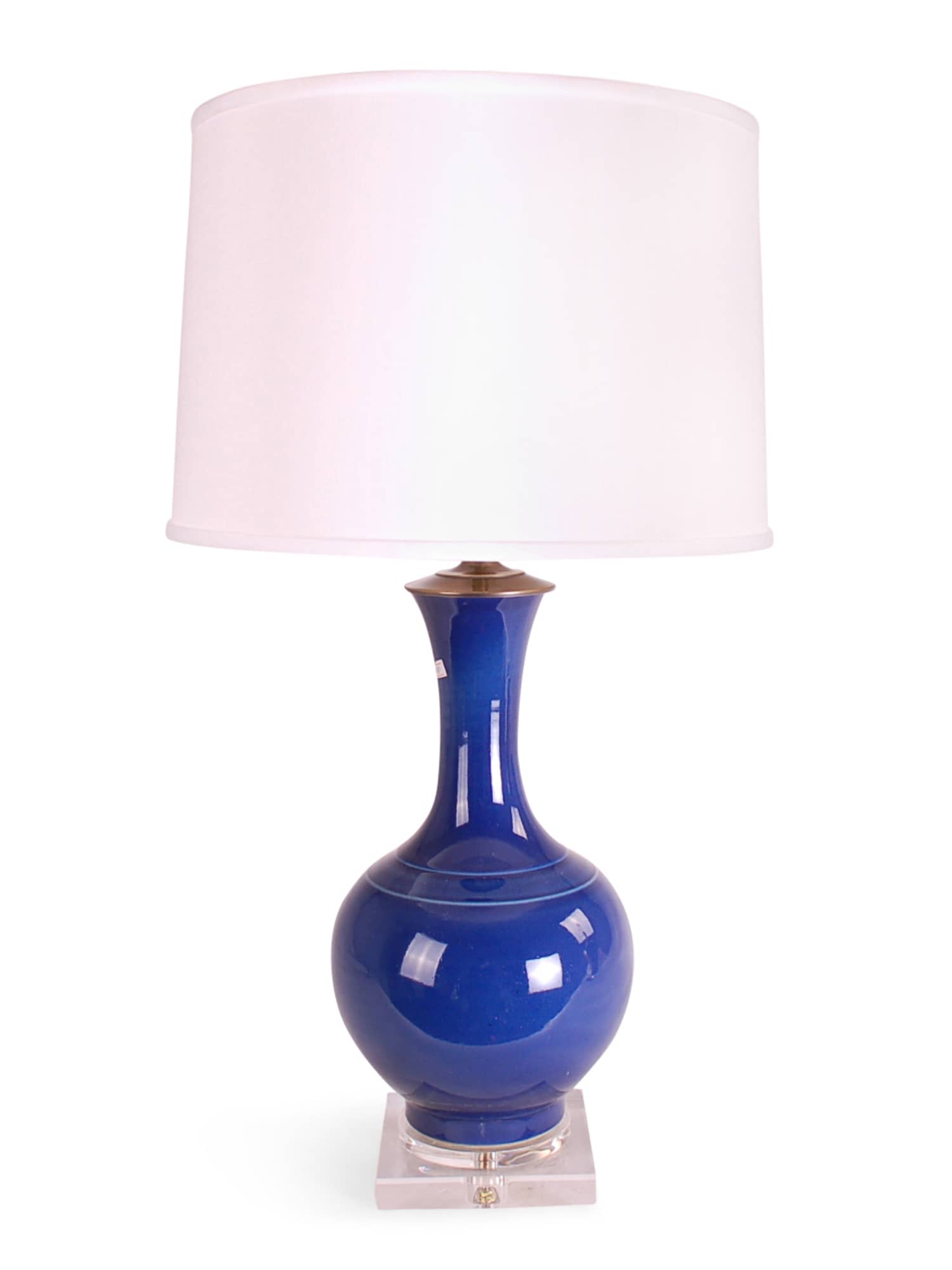 Dark Blue Vase Lamp Avala International Inc.