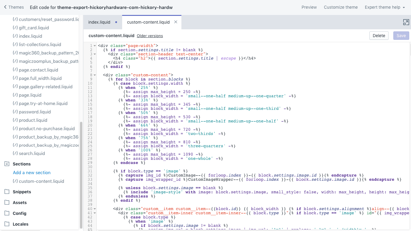 How To Add Shopify Sections to Any Theme [Guide] Avalanche Creative