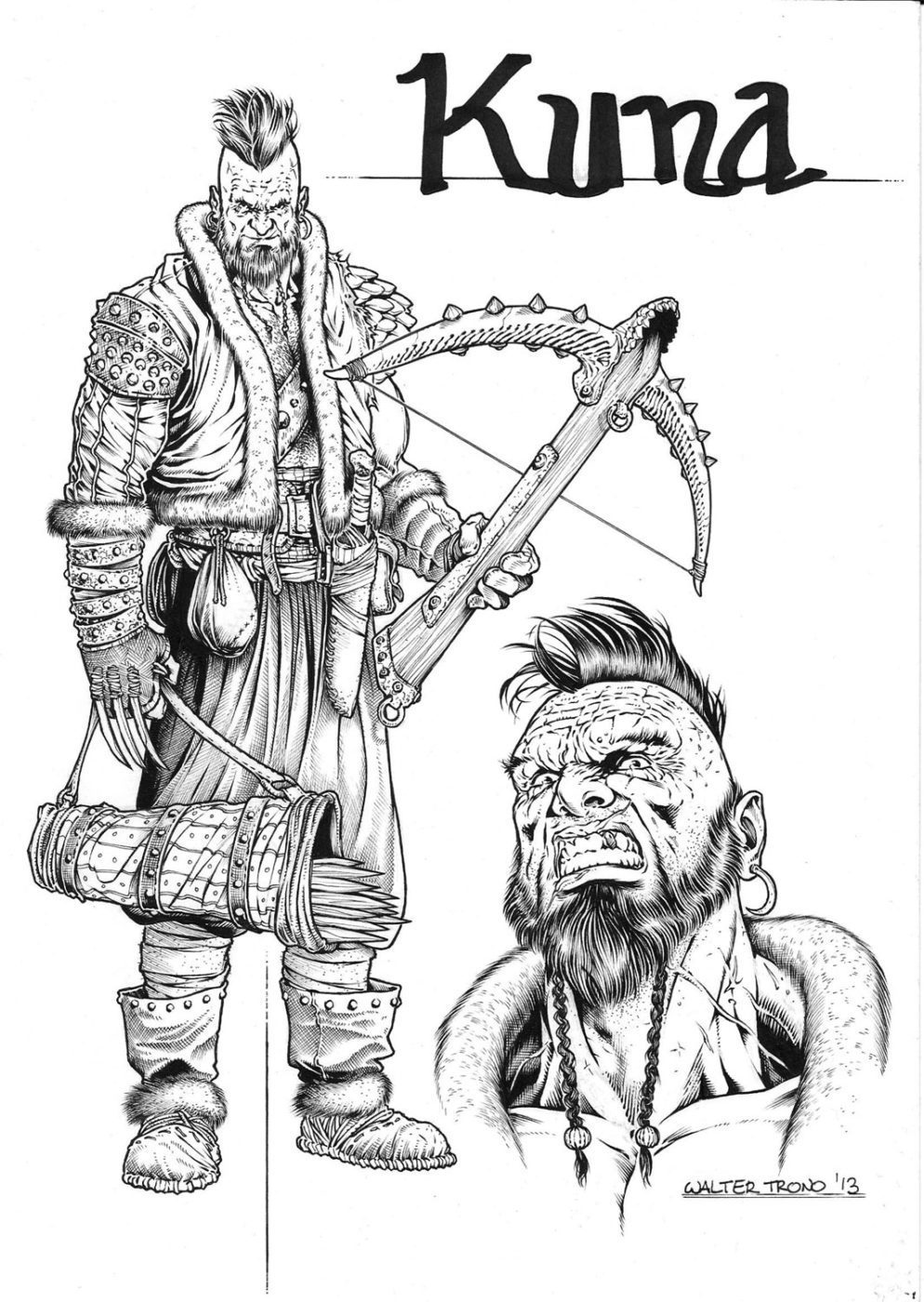 DRAGONERO Character design di KUNA Avalon Comic Art