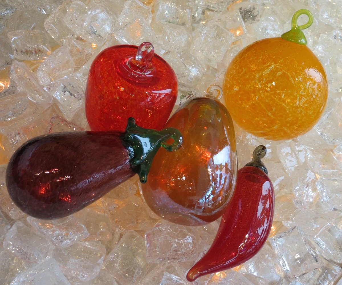 Fruit Ornaments Seattle Art Glass Gallery & Glass Blowing Studio