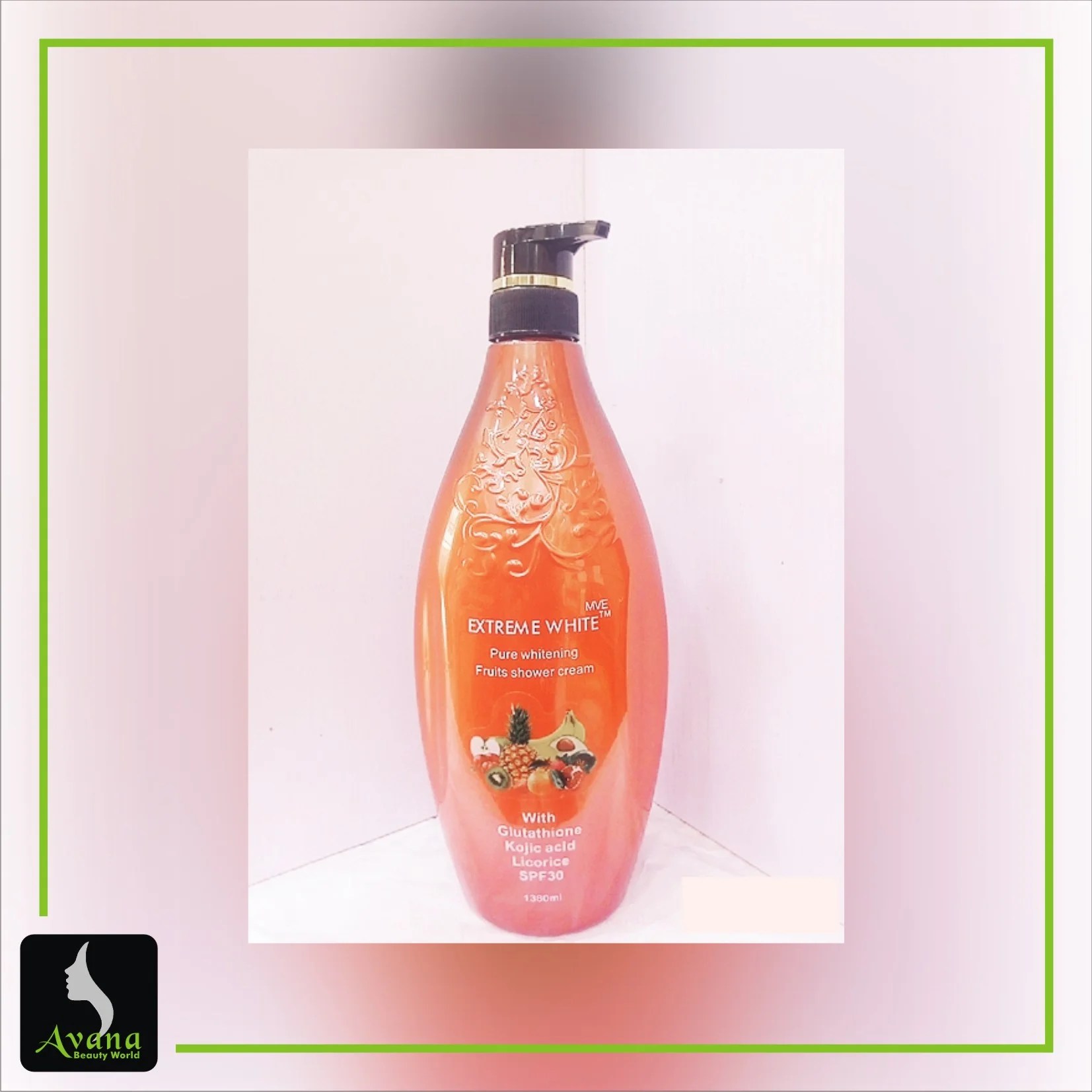 Extreme White whitening Shower gel Avana Beauty WORLD