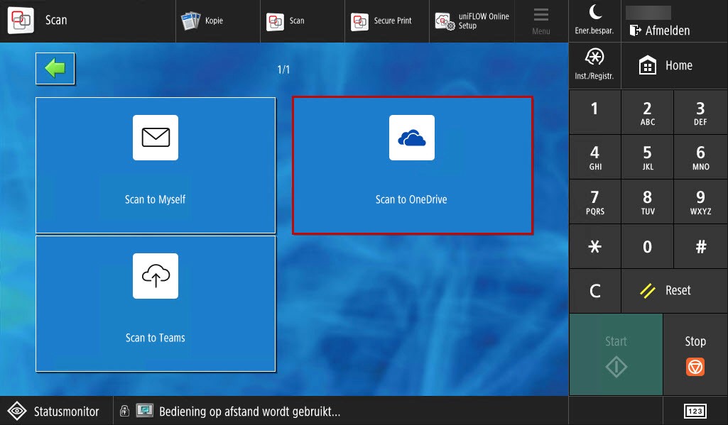 Scan and send a document to OneDrive Canon Help Center