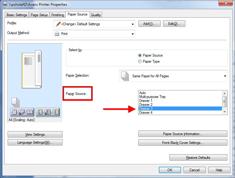Print on Avans paper Canon Help Center