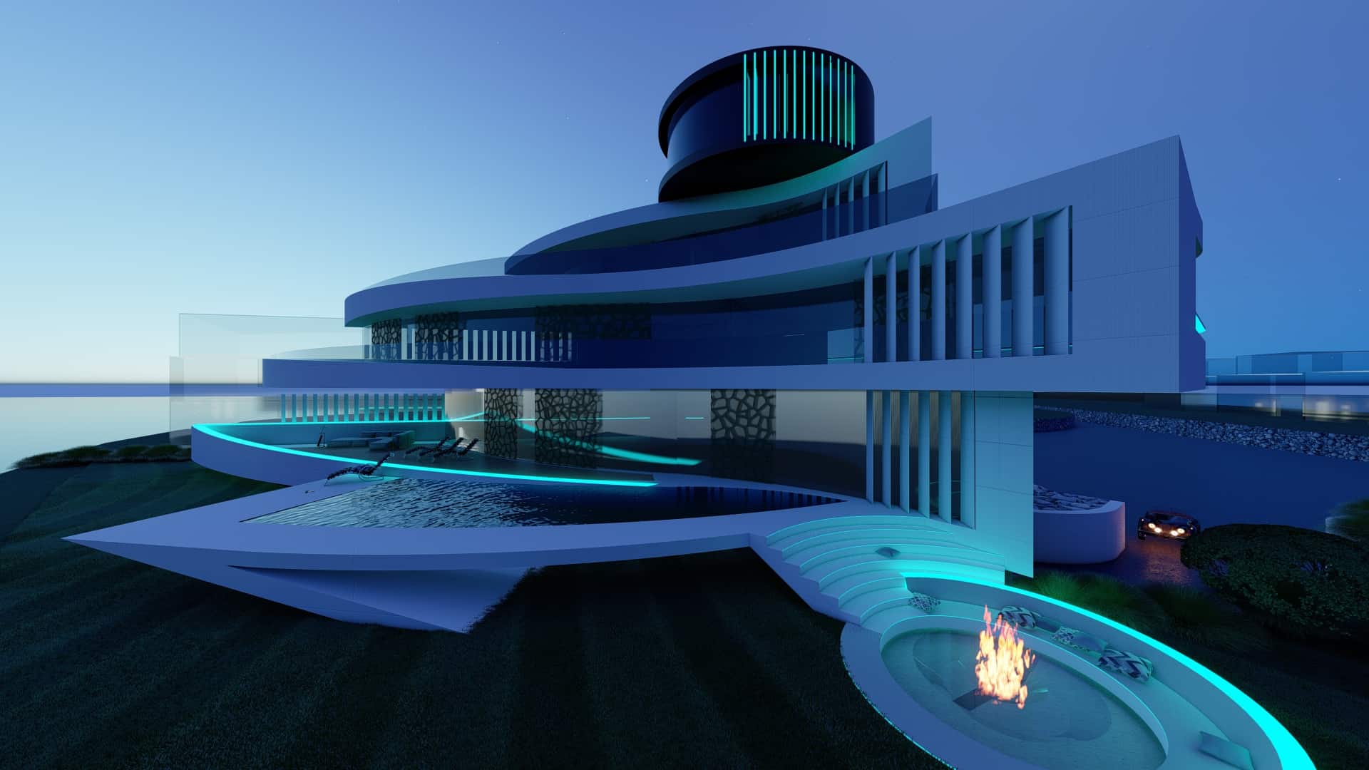 Futuristische Villa an der Ostsee THE WAVE AVANTECTURE