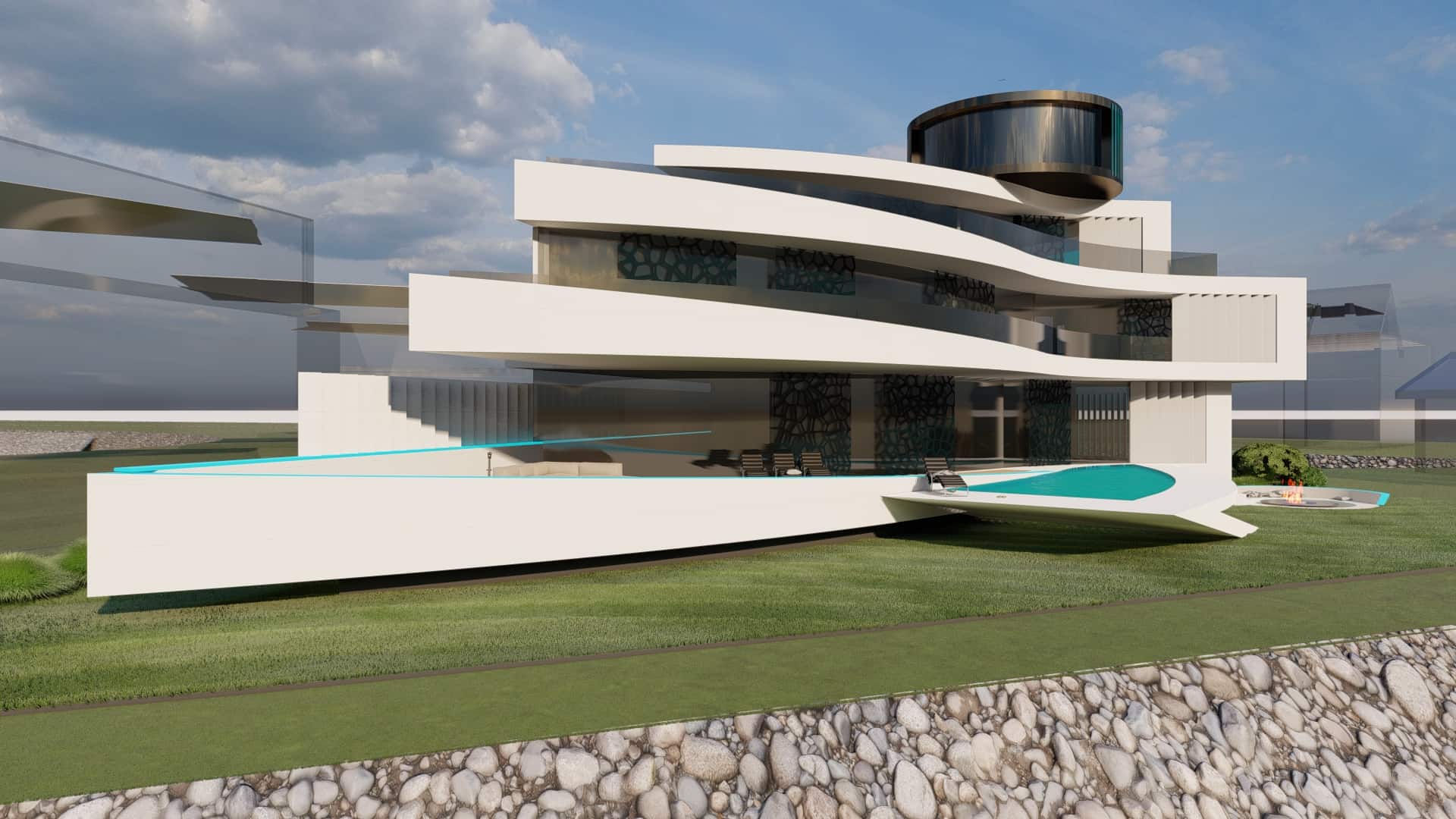 Futuristische Villa an der Ostsee THE WAVE AVANTECTURE