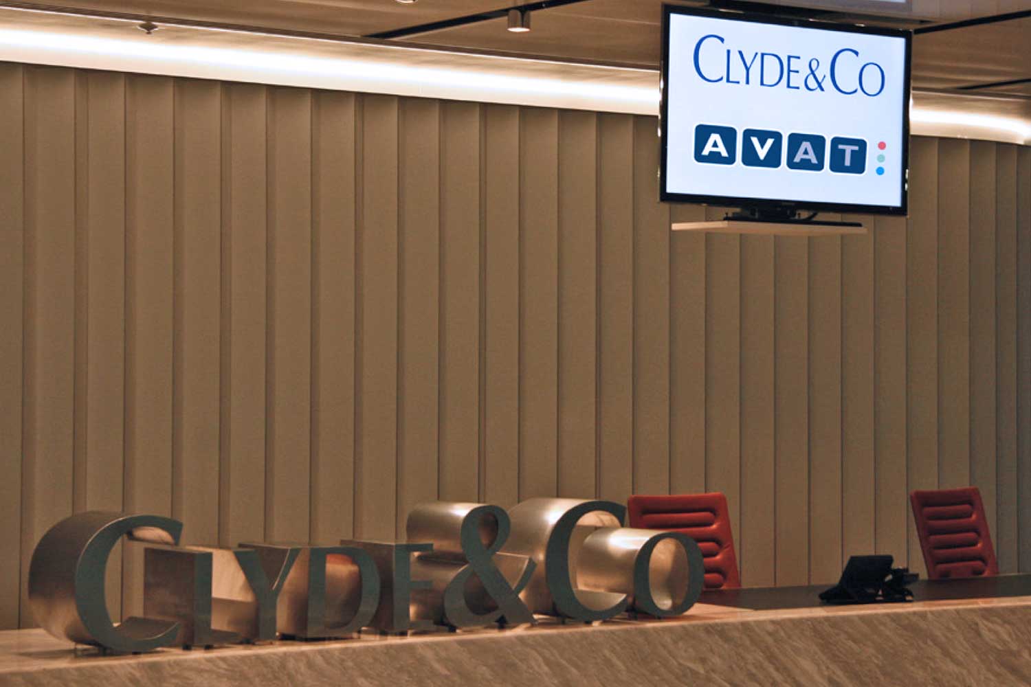 Clyde & Co. Legal Firm Meeting Room AV Case Study from AVAT