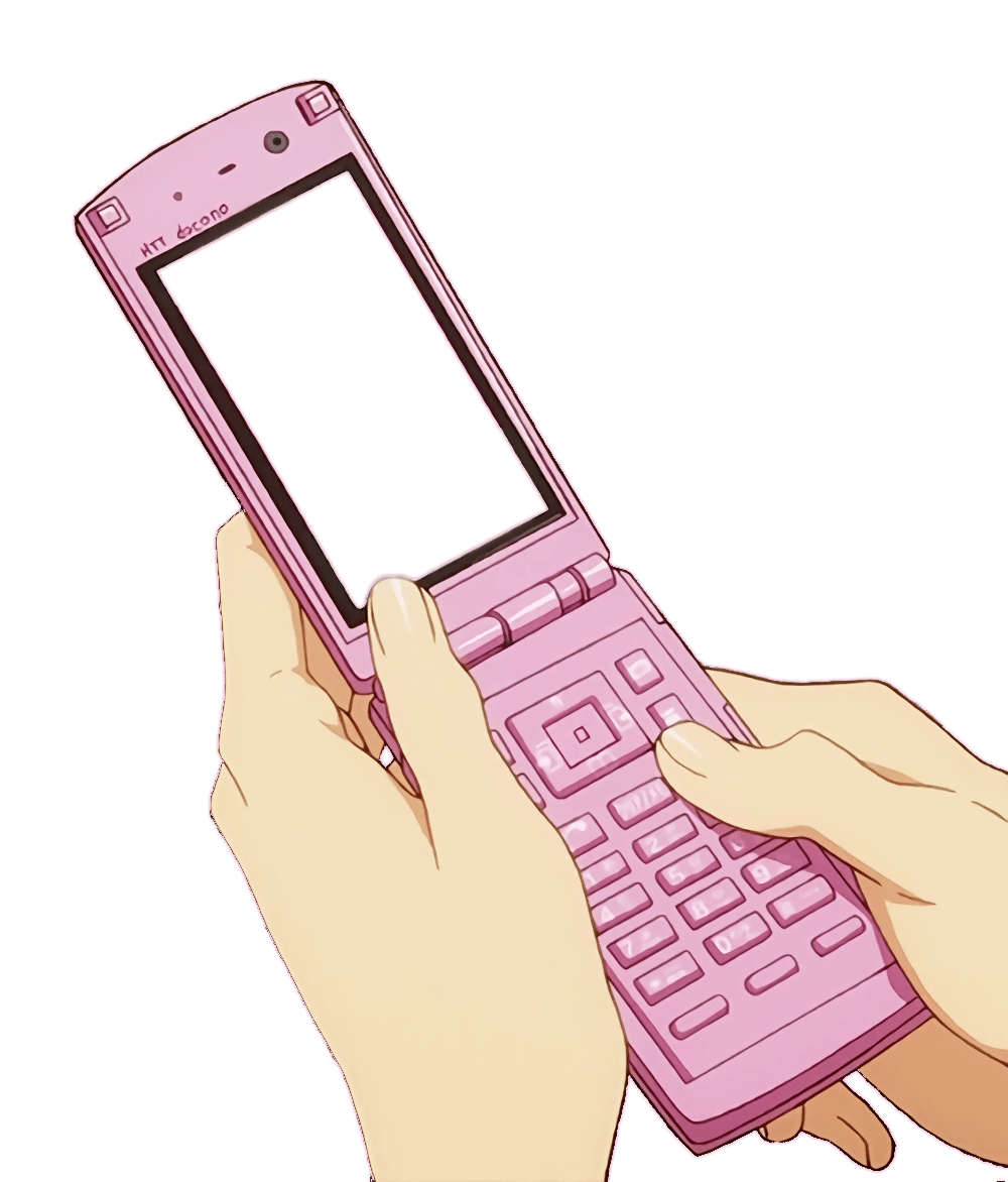 Наклейка Pink phone PNG AVATAN PLUS