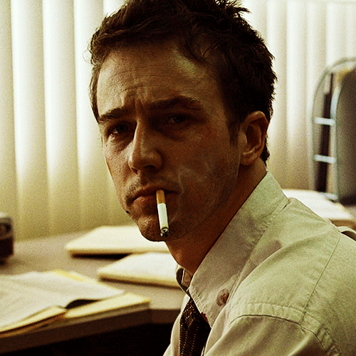 Edward Norton Fight Club Gif