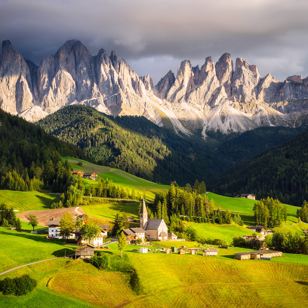 Download Mountain Italy Alps Village Landscape Nature Grass Earth Countryside House Forest