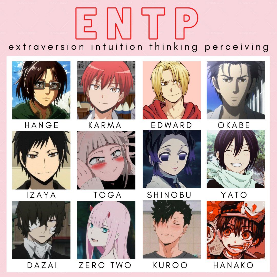 ENTJ Anime Characters Personality Type Avatoon