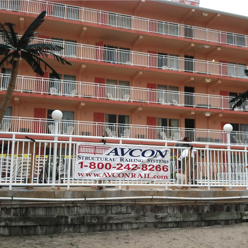 Madrid Condominiums Wildwood NJ Custom Railing Systems