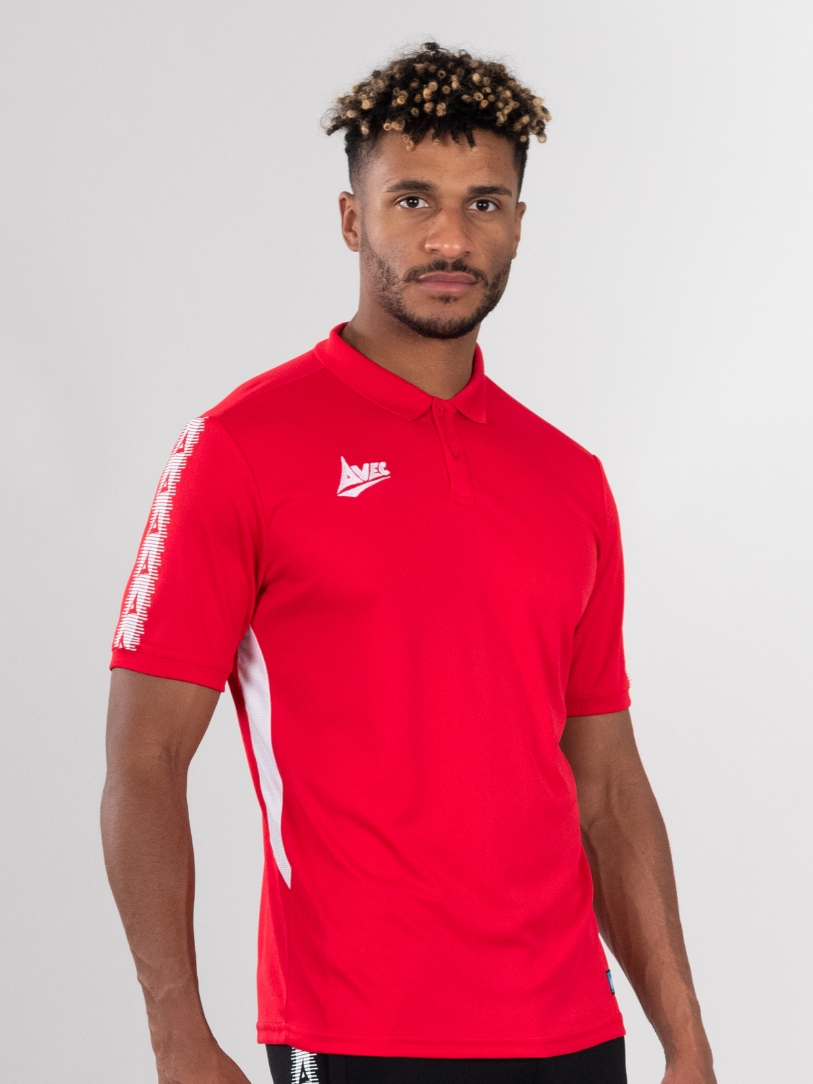Evolve Red Football Polo Shirt Training Polo Avec Sport