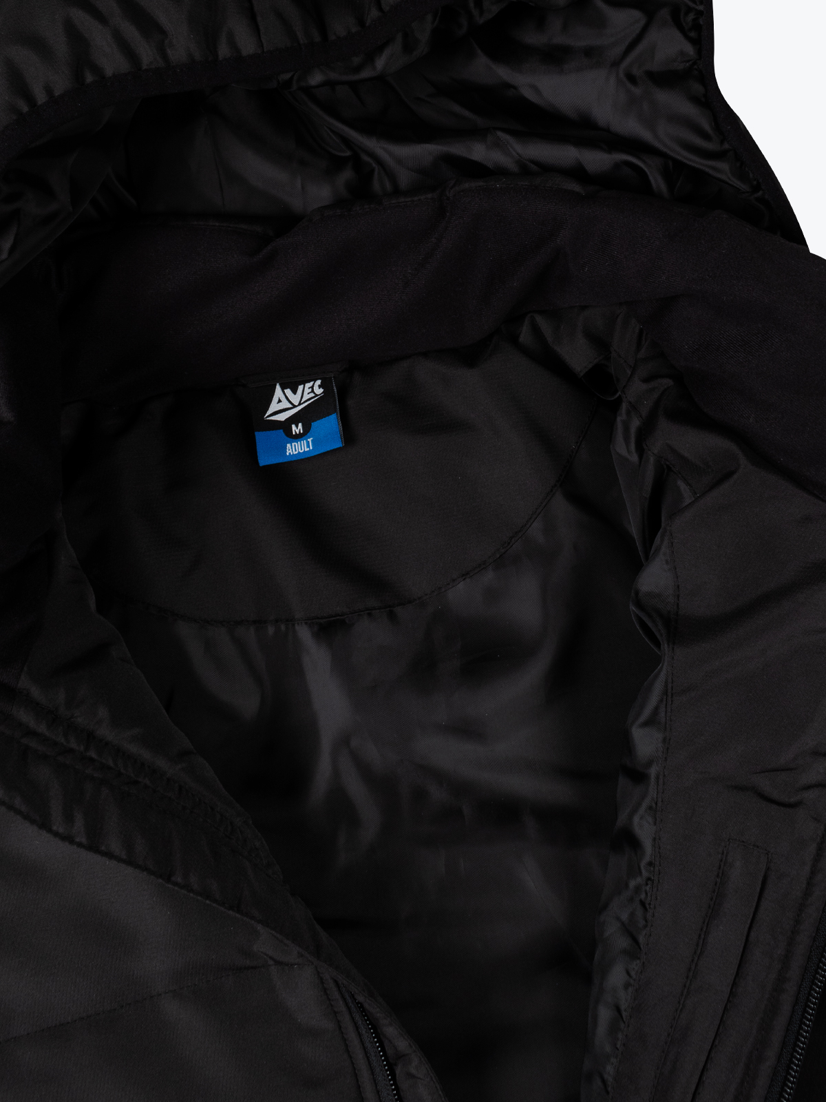 Black Evolve Padded Bench Jacket Avec Sport