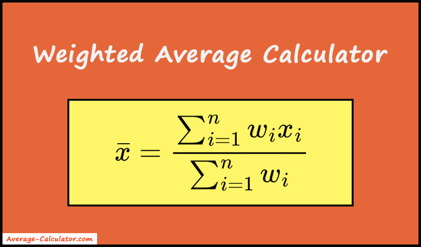 Weighted Average Calculator