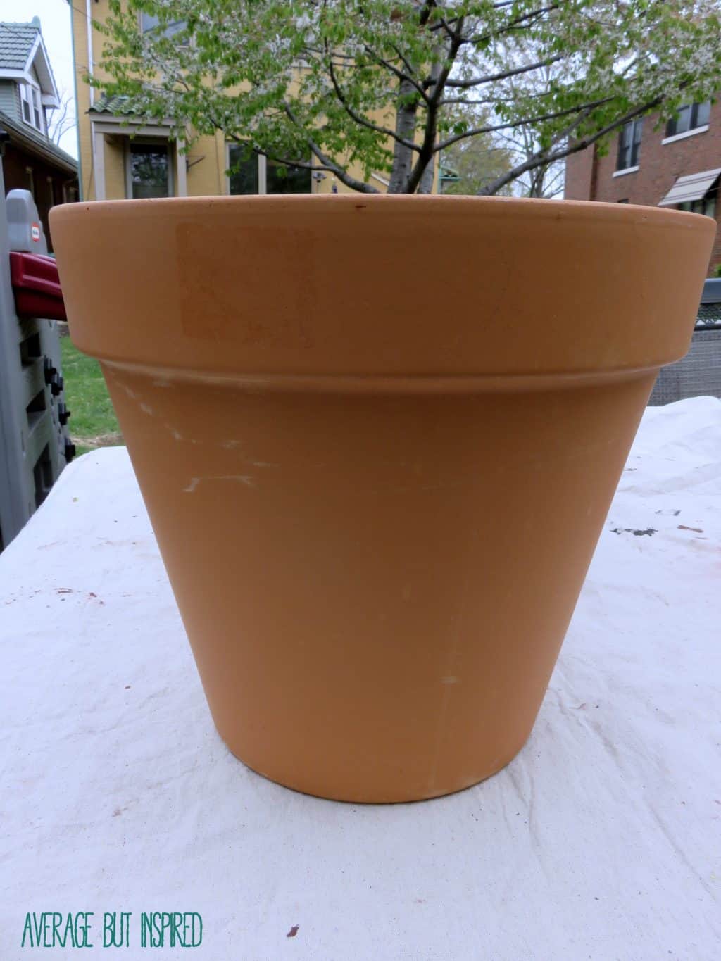 DIY Faux Copper Planters