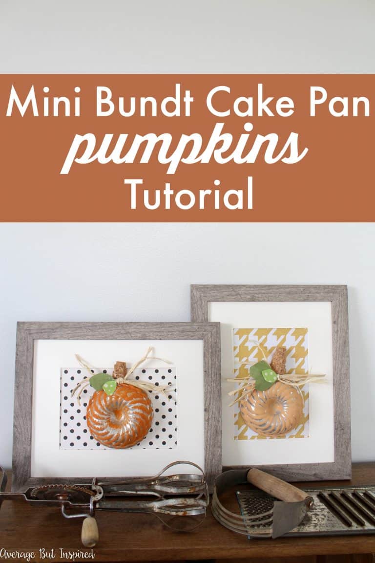 Mini Bundt Cake Pan Pumpkins