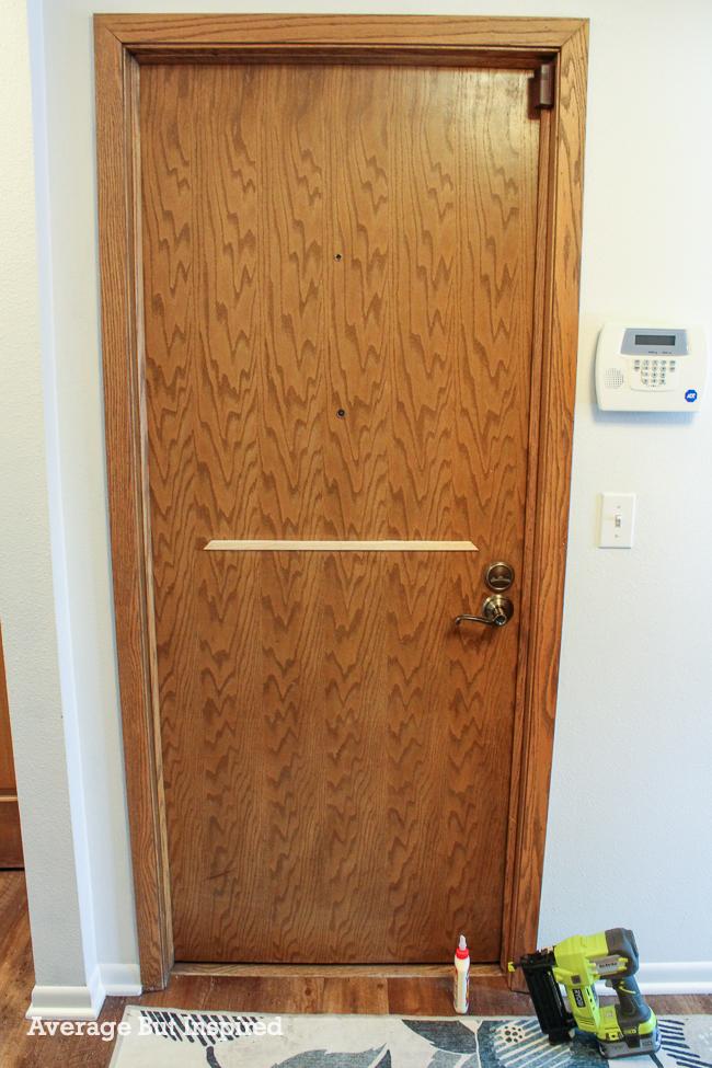 Easy Flat Panel Door Makeover Average But Inspired