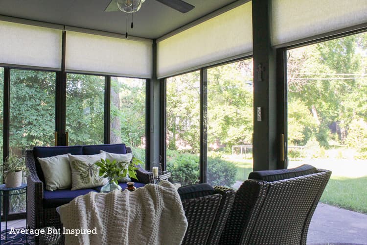 Graywind Motorized Shades The Best Part of my Sunroom!