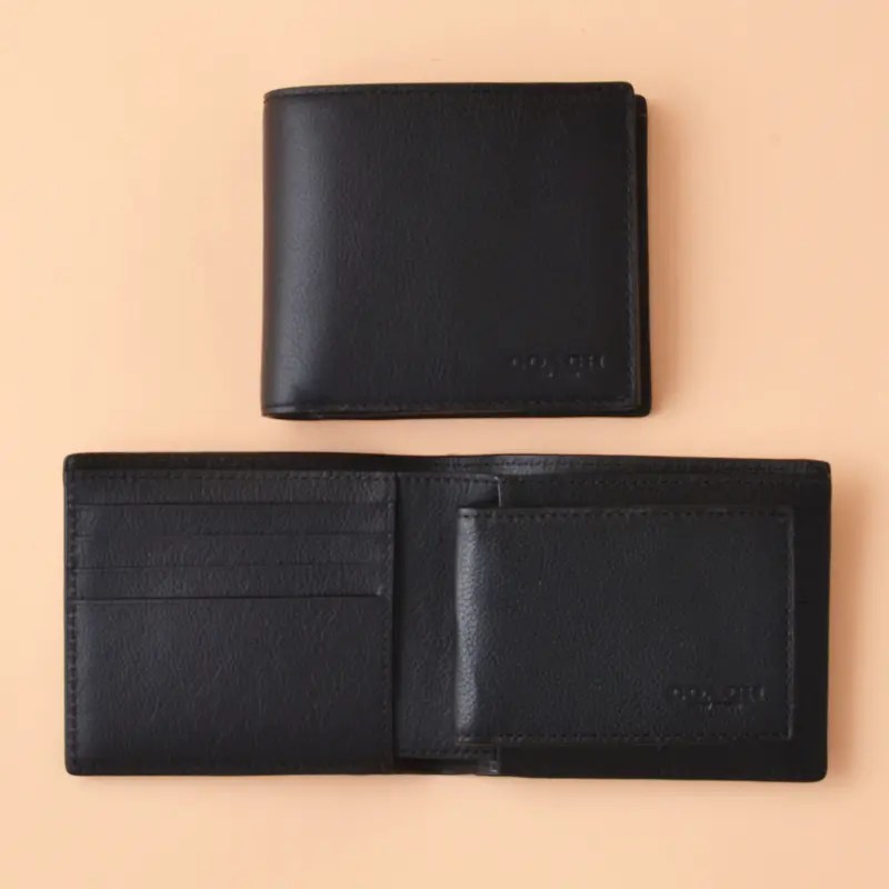 Coach Compact ID Sport Calf Black Averand