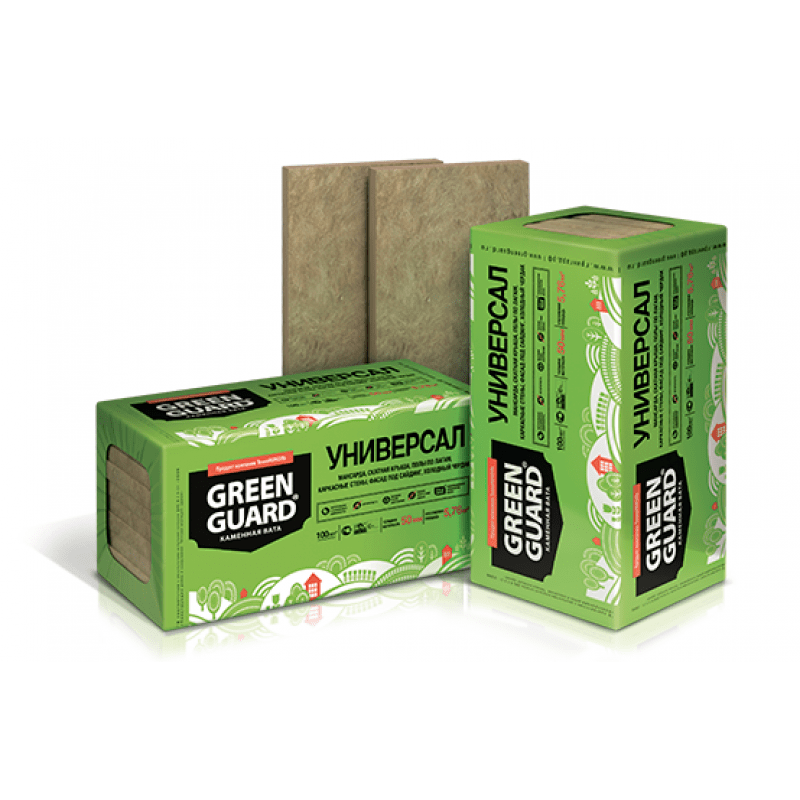 Каменная вата Грин Гард УНИВЕРСАЛ 50 мм СПб Купить GreenGuard