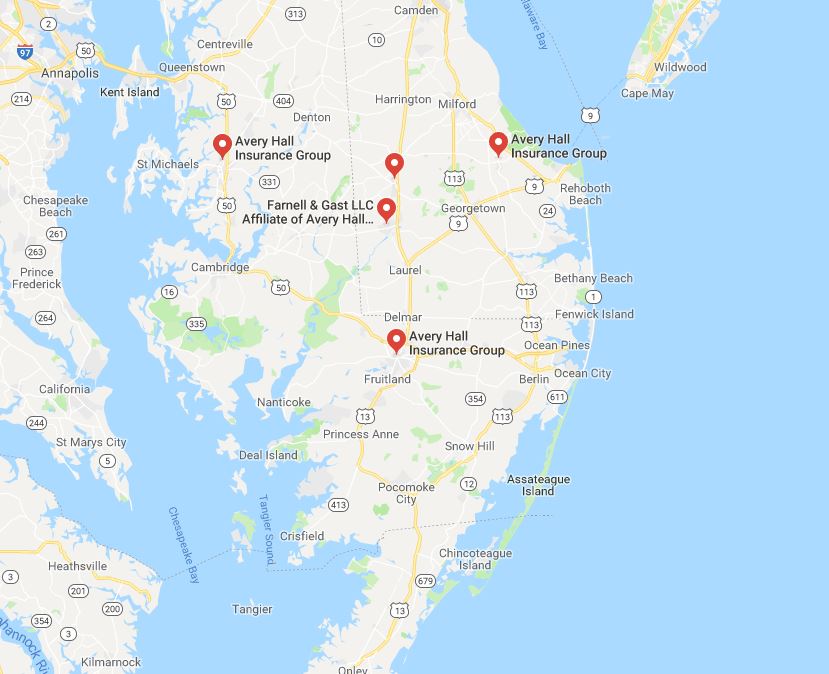 Contact Avery Hall Insurance Maryland & Delaware