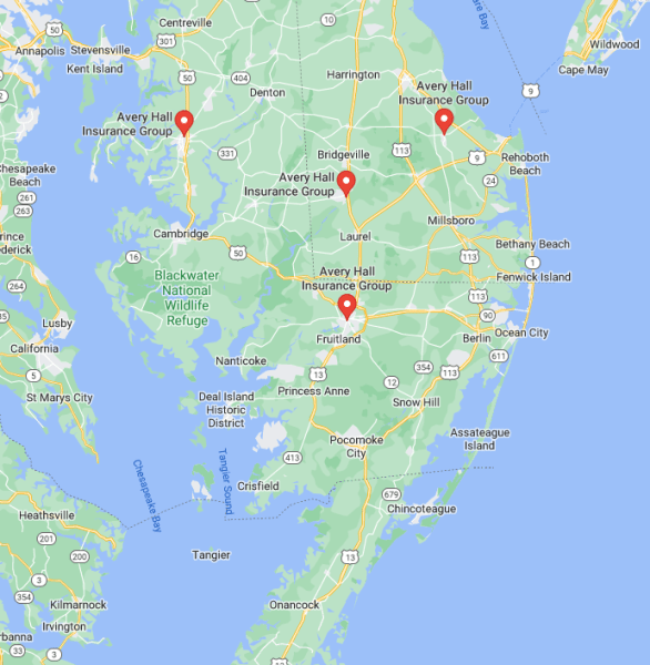 Contact MD, DE, and VA Avery Hall Insurance Maryland & Delaware