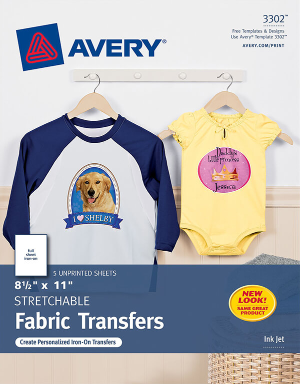 Avery® Stretchable Fabric Transfers3302 Avery Online Singapore