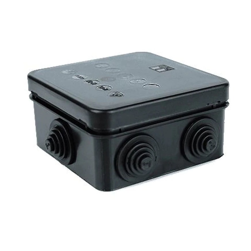 CCTV IP JUNCTION BOX 85x85x50mm IP65BLACK Avestatek