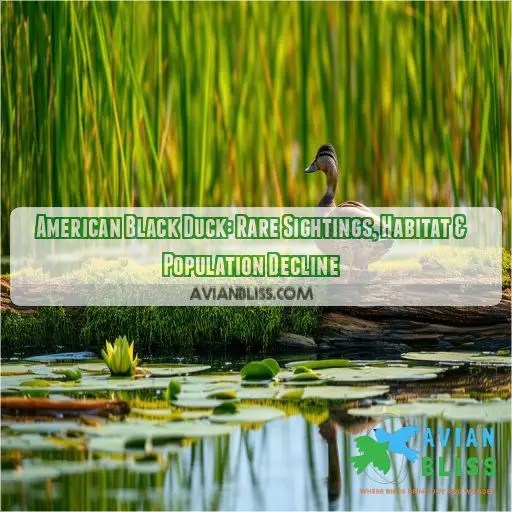 American Black Duck Rare Sightings, Habitat & Population Decline