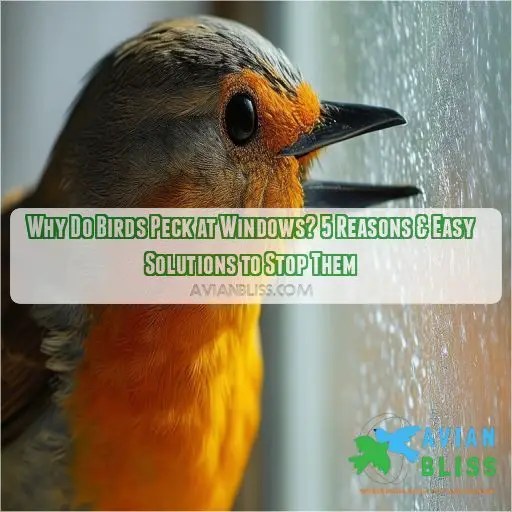 Why Do Birds Peck at Windows? 5 Reasons & Easy Solutions to Stop Them